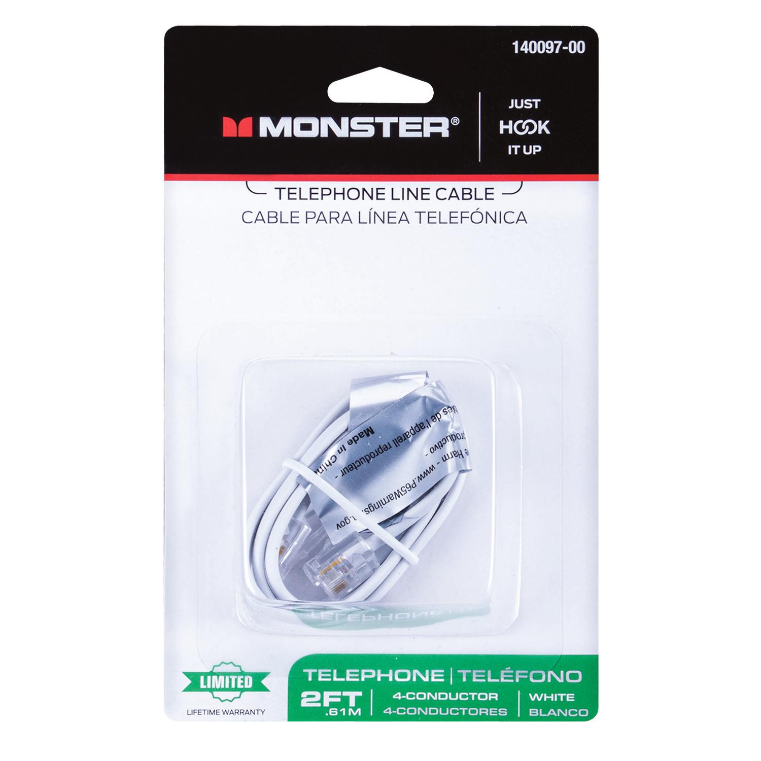 Monster Just Hook It Up Modular Telephone Line Cable - Thumbnail 2