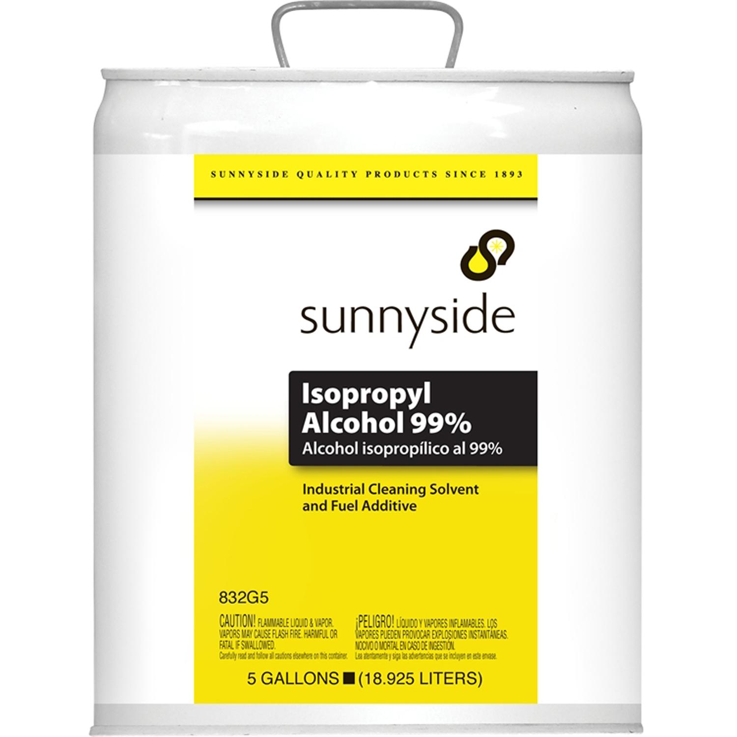 Sunnyside 99% Isopropyl Alcohol Industrial Cleaning Solvent/Fuel