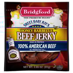 Bridgford Sweet Baby Ray's Honey BBQ Beef Jerky 2.85 oz Bagged