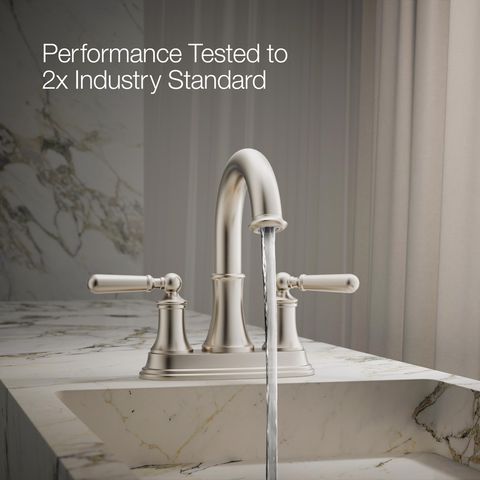 Kohler Facile Vibrant Brushed Nickel Traditional Centerset