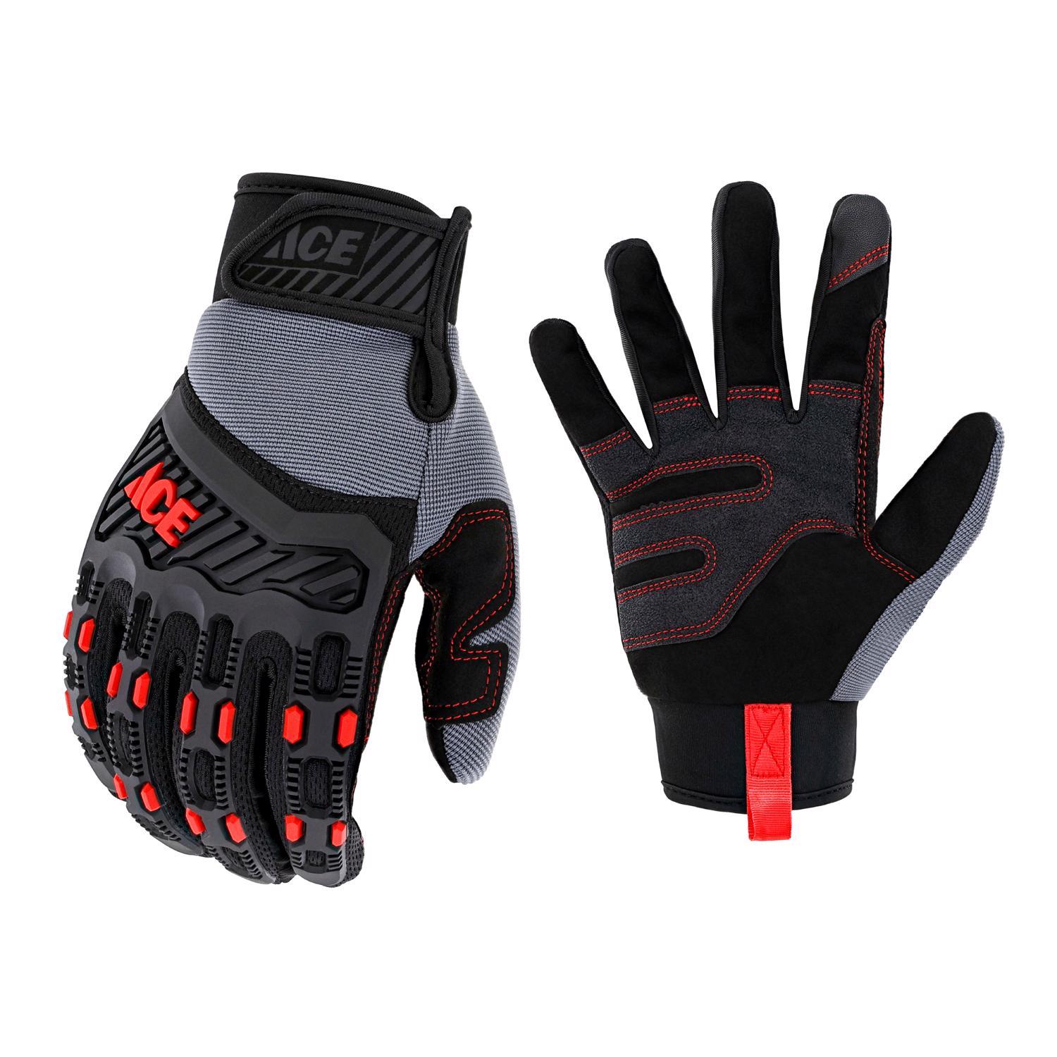 Ace High Performance Impact Gloves Multicolor L 1 pk Mfr