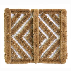 Southern Oaks 12 in. W X 14 in. L Brown Adirondack Coir Boot/Shoe Scraper