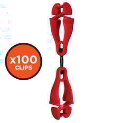Ergodyne Squids Swivel Glove Clip Holder Red One Size Fits All 100 pk