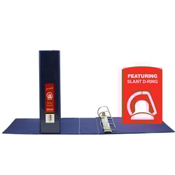 Bazic Products 2 in. W X 10.83 in. L Slant D-Ring Blue View Binder
