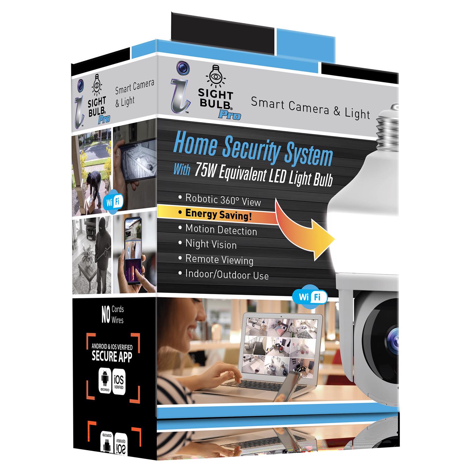 i Sight Bulb Plug-in Indoor and Outdoor Smart-Enabled Security Camera
