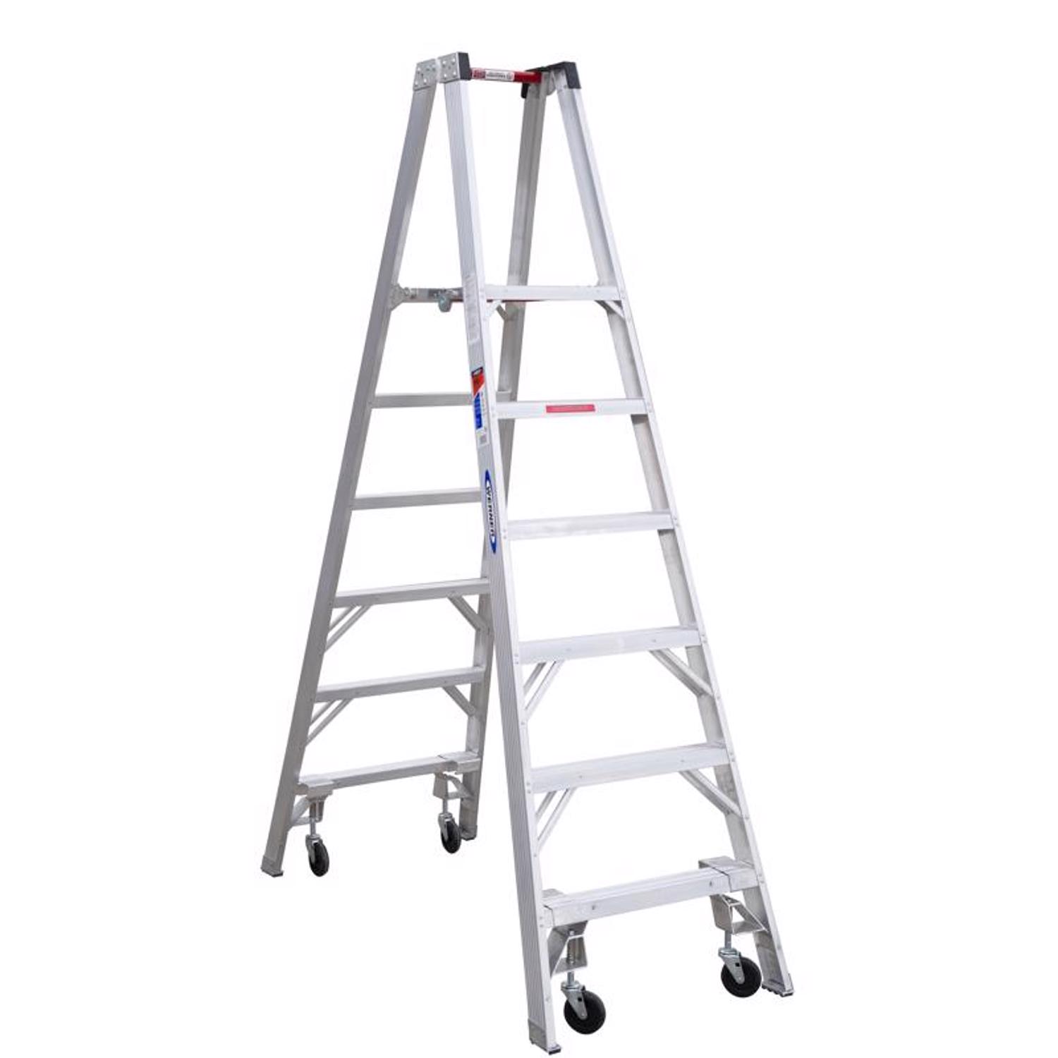 Werner 6 ft. H Aluminum Platform Ladder Type IA 300 lb. cap.