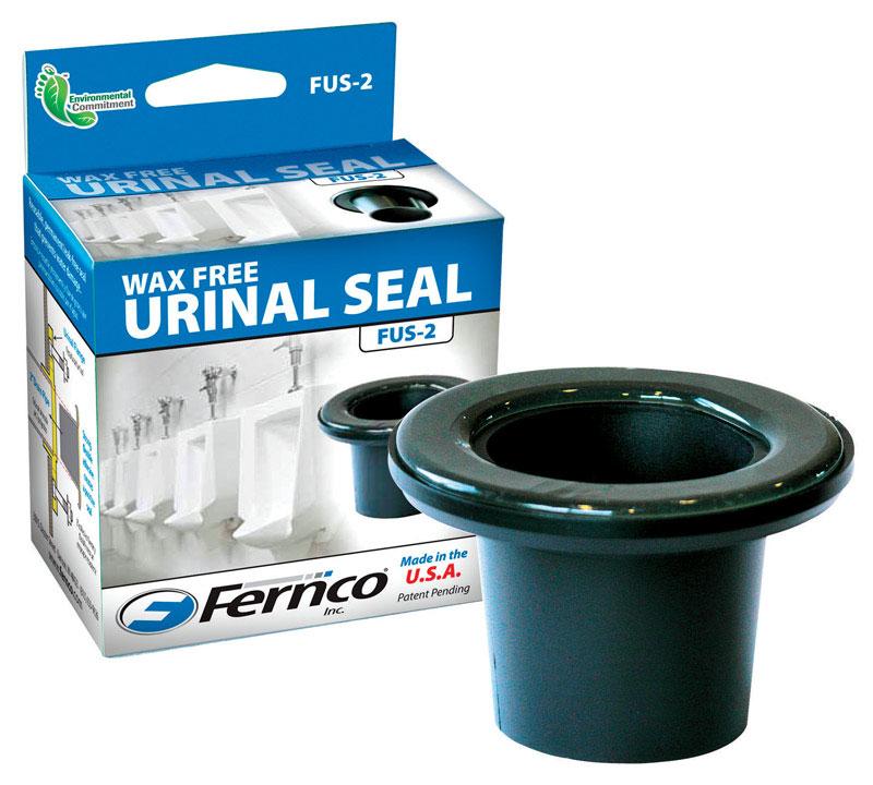 Wax Free Urinal Seal, 2" Size, Blk, PVC