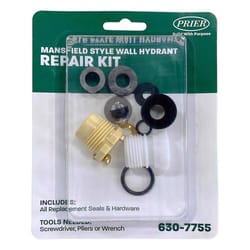 Prier Wall Hydrant Repair Kit For Mansfield 0 in. L X .5 in. W X .5 in. H X .5 in. D .5 in. Brass/Pl