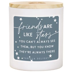 Sincere Surroundings White Vanilla Scent Candle Jar 11 oz