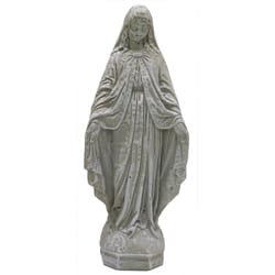 Athens Stonecasting Concrete Gray 30 in. Madonna Statue