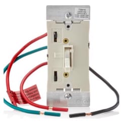 Leviton Ivory 1000 W Toggle Dimmer Slide Switch 1 pk