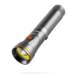 NEBO Franklin Pivot 300 lm Gray LED Rechargeable Right Angle Flashlight 18650 Battery
