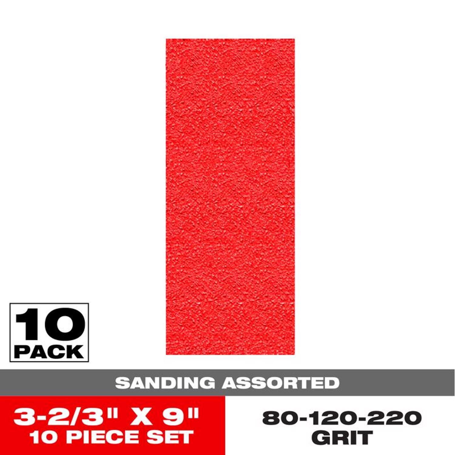 Photos - Putty Knife / Painting Tool Diablo 9 in. L X 3-2/3 in. W Assorted Grit Aluminum Oxide Sanding Sheet 10 pk DCS323ASTS10G 