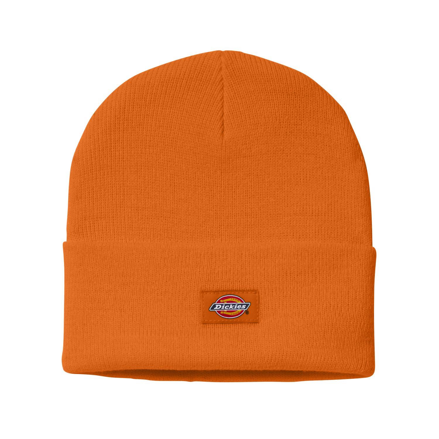 Dickies Cuffed Knit Beanie Neon Orange One Size Fits Most Mfr