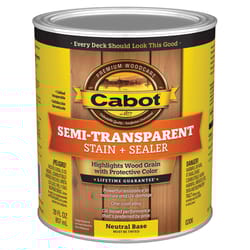 Cabot Semi-Transparent Neutral Base Oil-Based Stain and Sealer 1 qt
