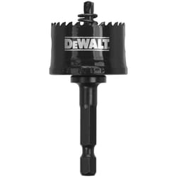 DeWalt Impact Ready 1-1/8 in. Bi-Metal 5/8 in. L X 1/4 in. D Hole Saw Arbor Included