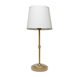 Galena 17 in. Brushed Gold Table Lamp