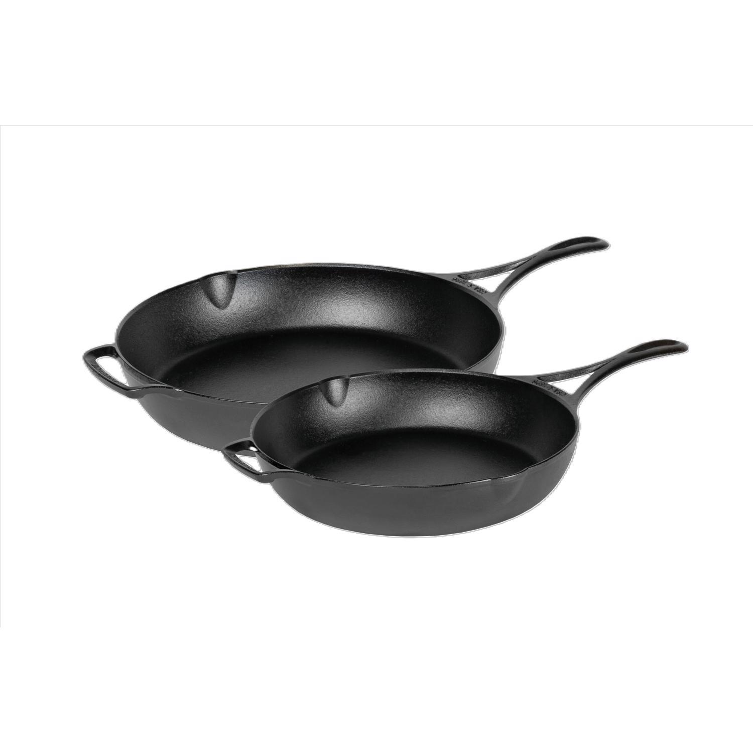 Lodge Blacklock 10.25" and 12" Seasoned Cast Iron Skillets Set - Thumbnail 5