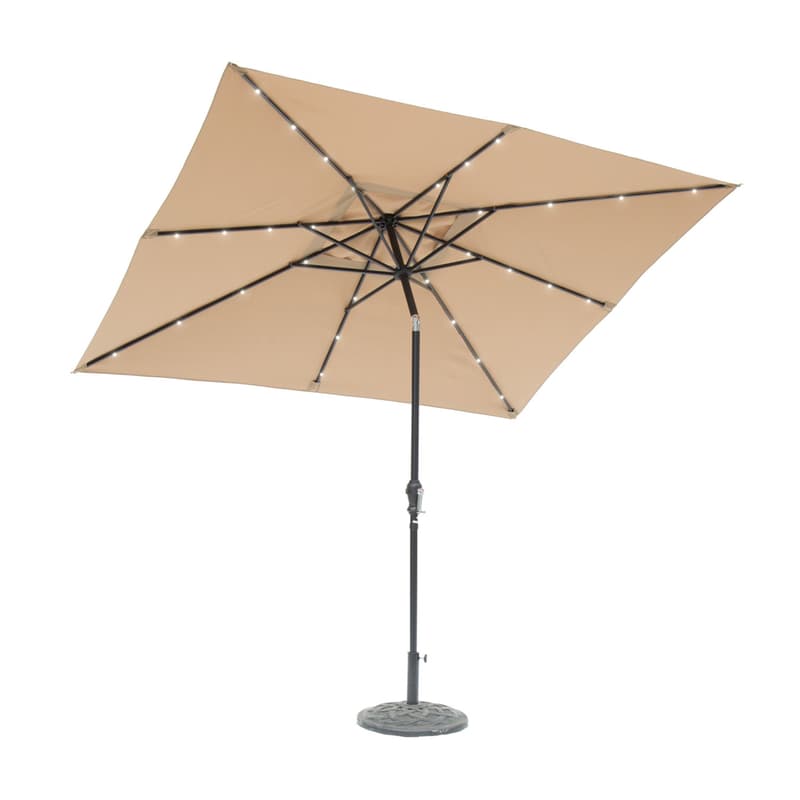 15 ft lighted patio umbrella Amazon.com : PHI VILLA 15ft Large Patio Umbrella with Solar Lights,  Double-Sided Outdoor Market Rectangle Umbrellas with 36 LED Lights, Umbrella  Base (Stand) Included, Navy Blue : Patio, Lawn & Garden