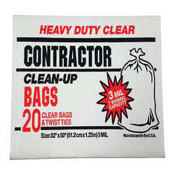 Primrose Plastics 42 gal. Contractor Bags Twist Tie 20 pk