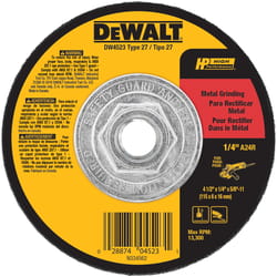 DeWalt High Performance 4-1/2 in. D X 5/8-11 in. X 1/4 in. thick Metal Grinding Wheel 1 pk