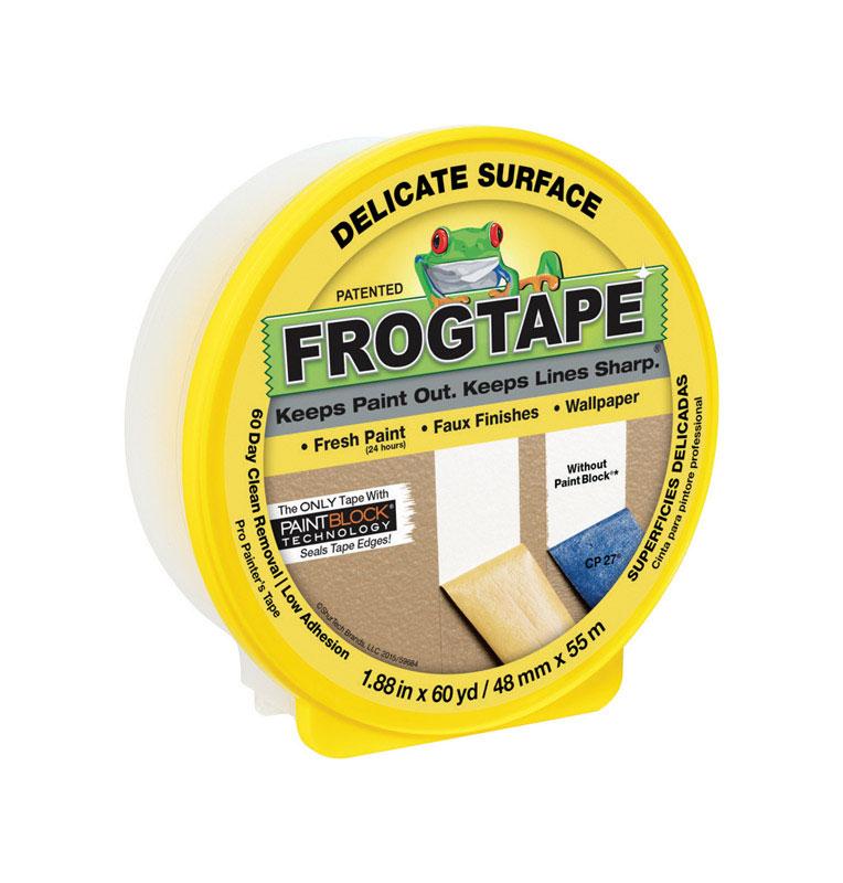 FrogTape 1.88 in. W X 60 yd L Yellow Low Strength Painter's Tape 1