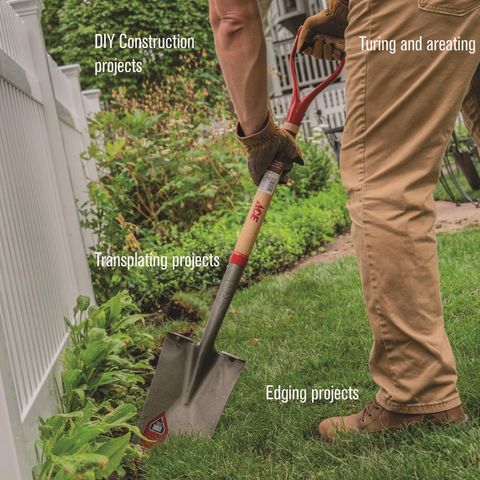 Ace 41.5 in. Steel Garden Spade Wood Handle Mfr# 70033 - Ace Hardware