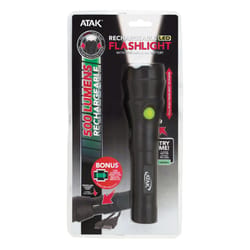 atak rechargeable flashlight LED Both lights feature a tactical tail cap switch for momentary or constant operation ATAK - Ace Hardware