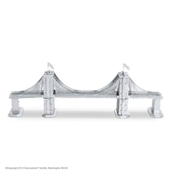 Fascinations Metal Earth Brooklyn Bridge 3D Model Kit Silver