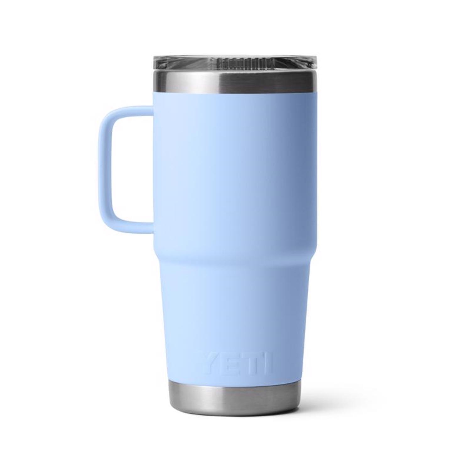 YETI Rambler 20 oz Big Sky Blue BPA Free Travel Mug Mfr
