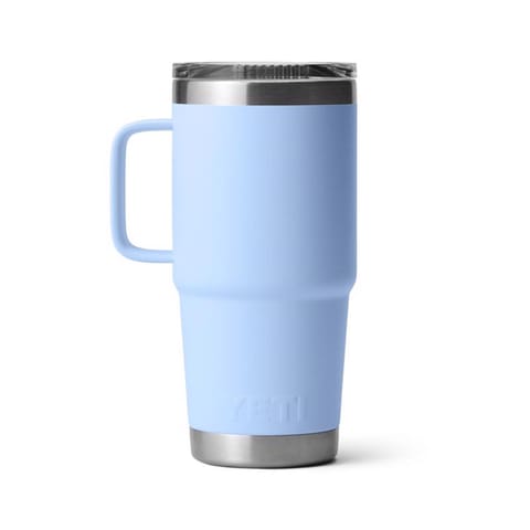 YETI Rambler 20 oz Big Sky Blue BPA Free Travel Mug Mfr