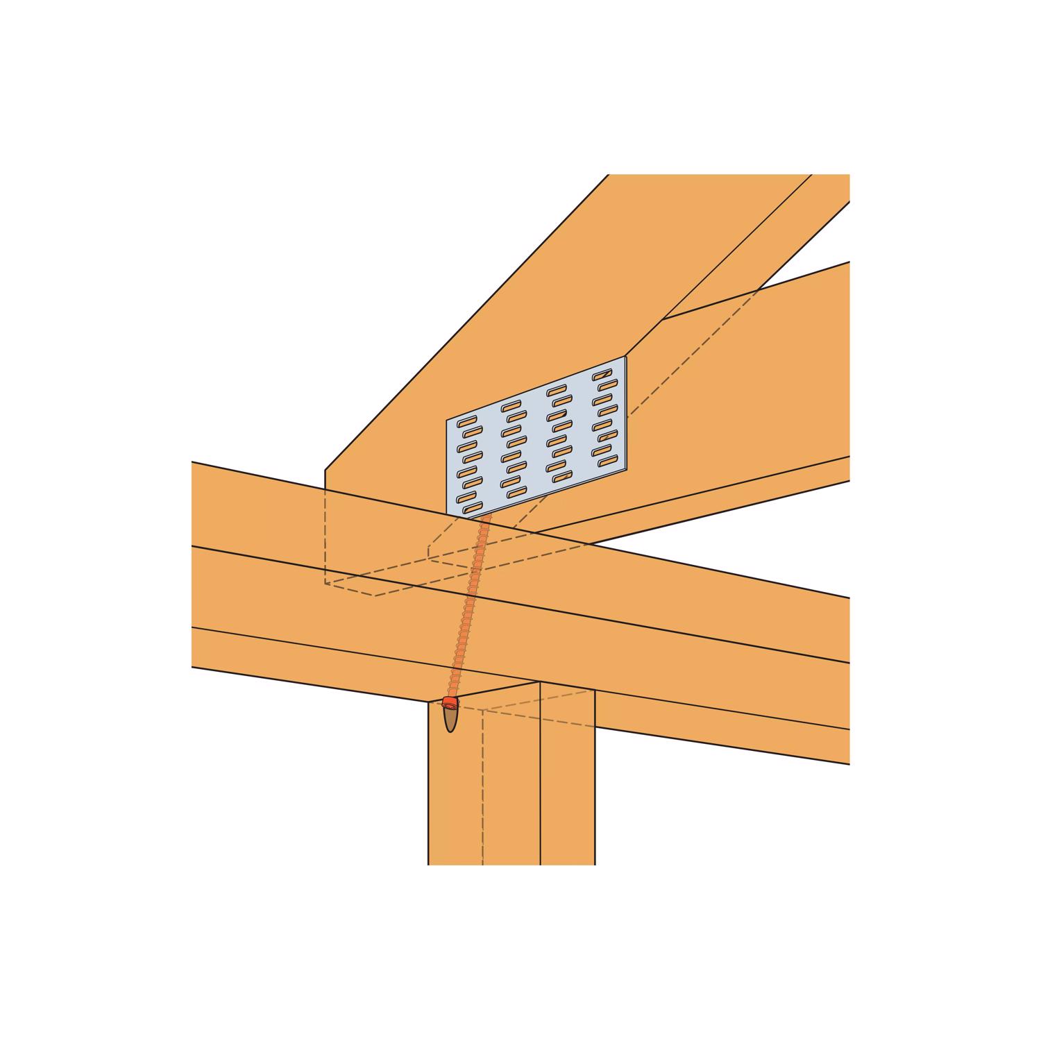 Simpson Strong-Tie Strong-Drive No. 9 Sizes X 6 in. L Star Truss