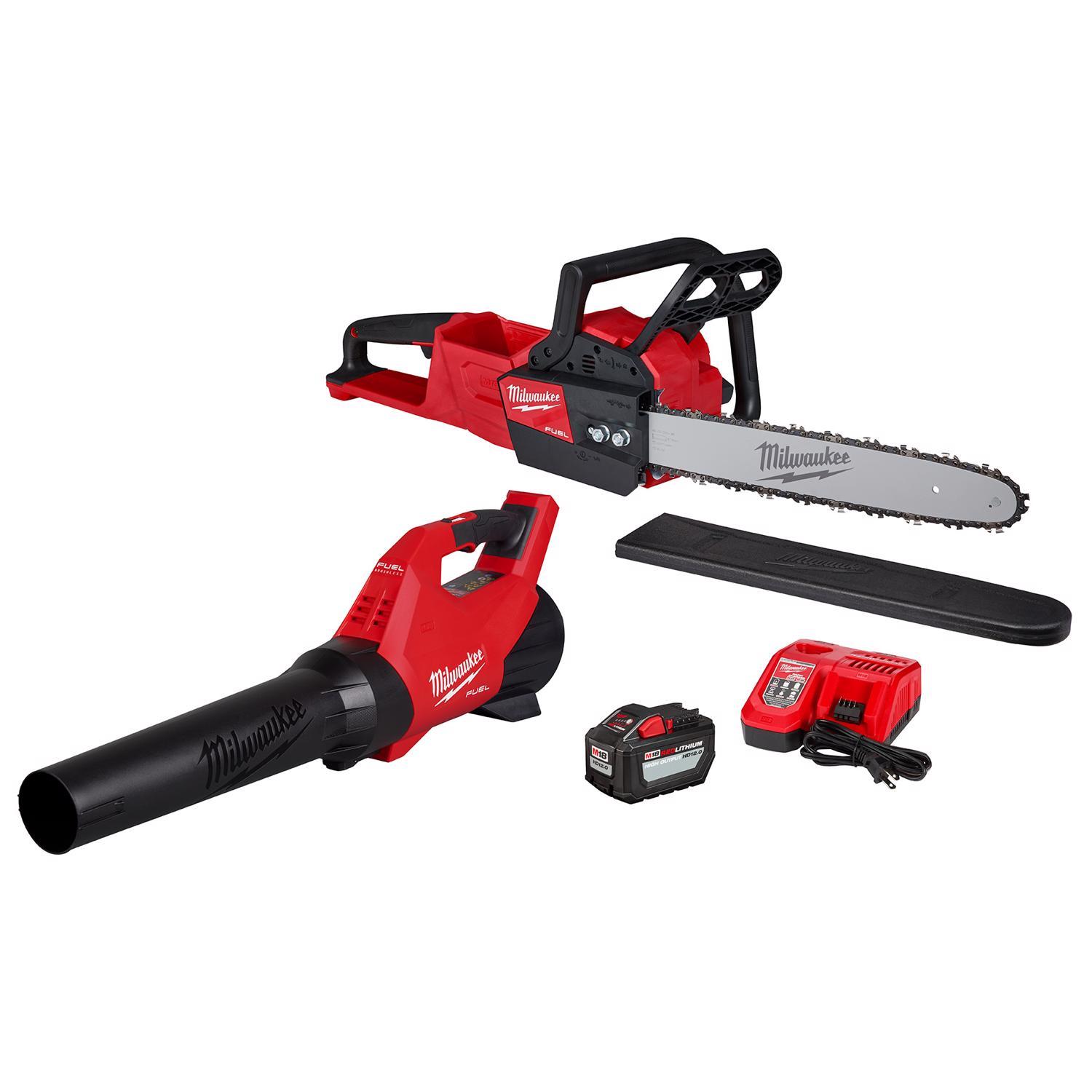 Milwaukee M18 FUEL Chainsaw And Blower - Thumbnail 3