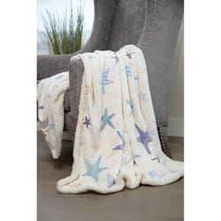 Carstens Inc 68 in. H X 68 in. L Multicolored Polyester Throw blanket