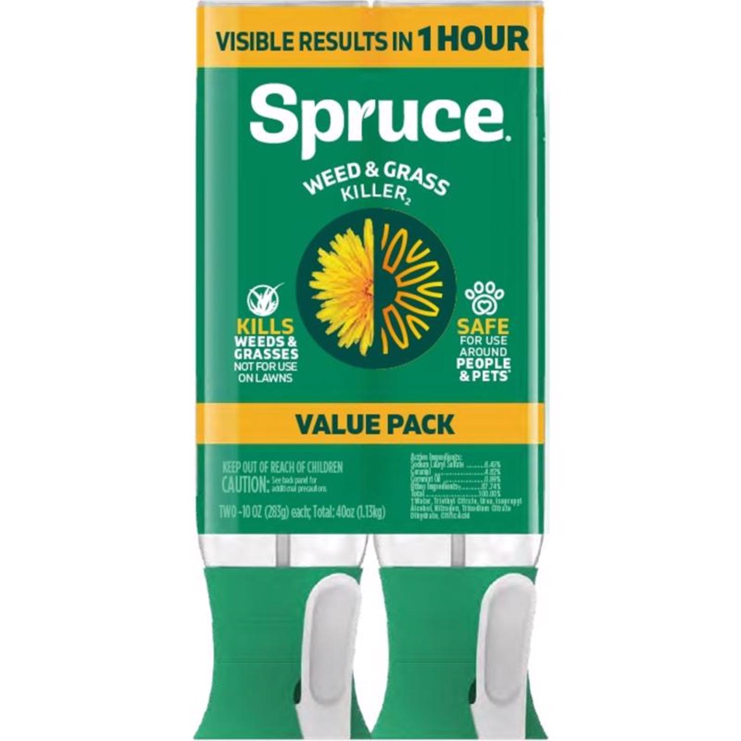 Spruce EZ Aim Twin Pack Weed and Grass Killer RTU Liquid 10 oz Mfr