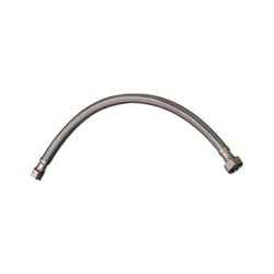 Plumb Pak 3/8 in. Compression X 1/2 in. D FIP 16 in. Stainless Steel Faucet Supply Line
