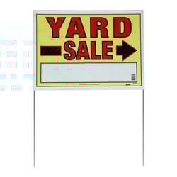 Sunburst Systems English Yellow Informational Sign 32 in. H X 22 in. W