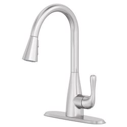 Oakbrook Collection Vela One Handle Brushed Nickel Kitchen Faucet