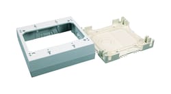 Legrand Square Plastic 2 gang Outlet Box Ivory