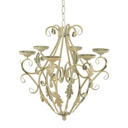 Gallery of Light 17.375 in. H X 16.5 in. L Brown/Red Regal Chandelier Iron Wall Sconce