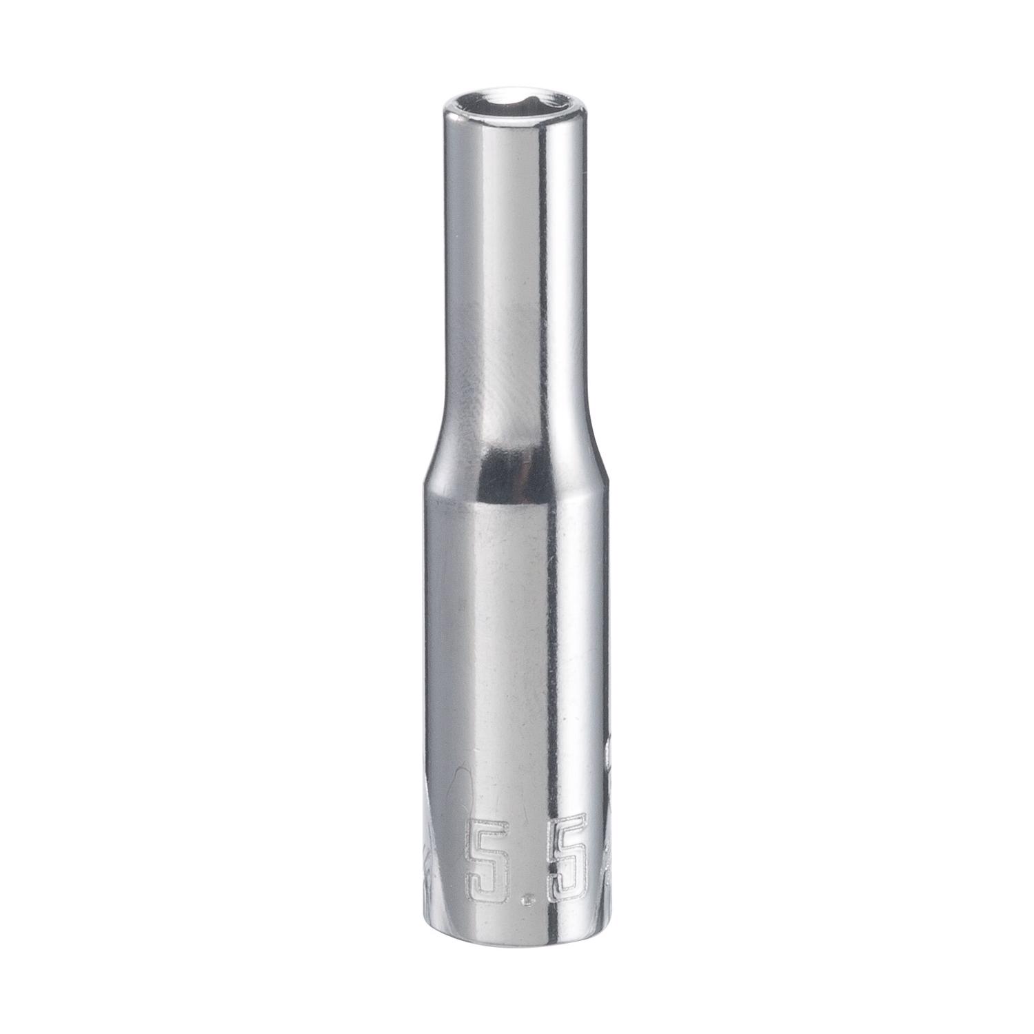 CRAFTSMAN 5.5 mm X 1/4 in. drive Metric 6 Point Deep Socket 1 pc