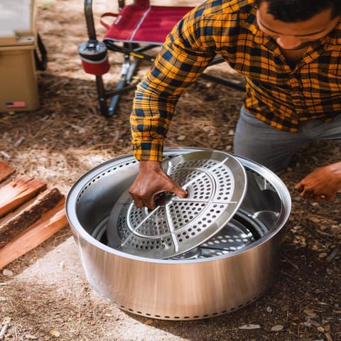 Solo Stove Ranger 2.0 15 in. W Stainless Steel Round Multi-Fuel
