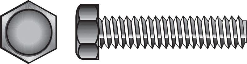 HILLMAN 1/4 in. D X 6 in. L Zinc Plated Steel Hex Tap Bolt 1 pk
