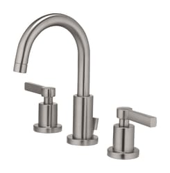 Oakbrook Collection Brushed Nickel Modena Widespread Bathroom Sink Faucet 8 in.