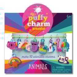 DIY Puffy Charm Animal Bracelet Assorted 31 pc