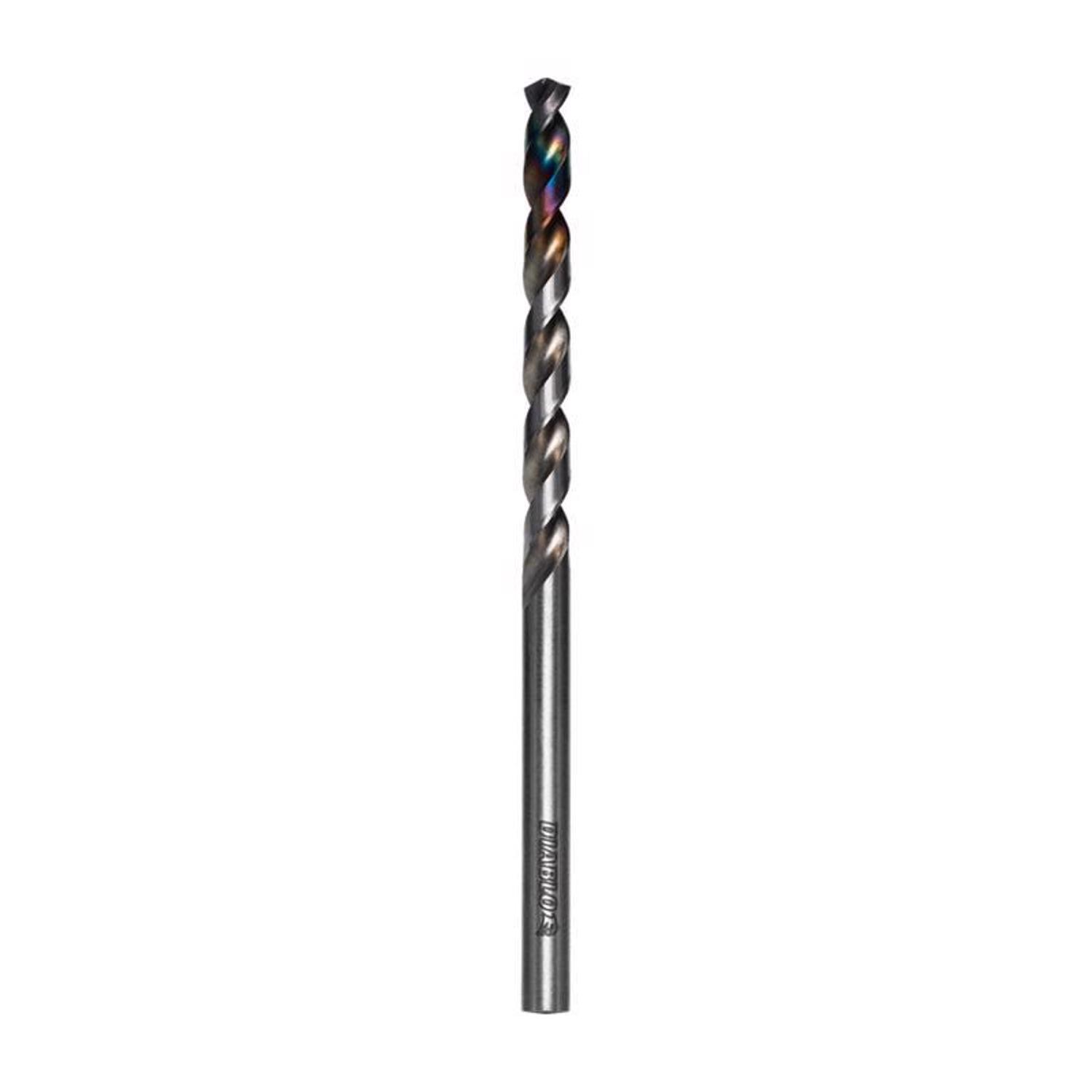 Diablo Metal Demon 3/16 in. X 3.4 in. L Metal Drill Bit 3-Flat
