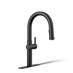Kohler Kotor One Handle Matte Black Pull-Down Kitchen Faucet