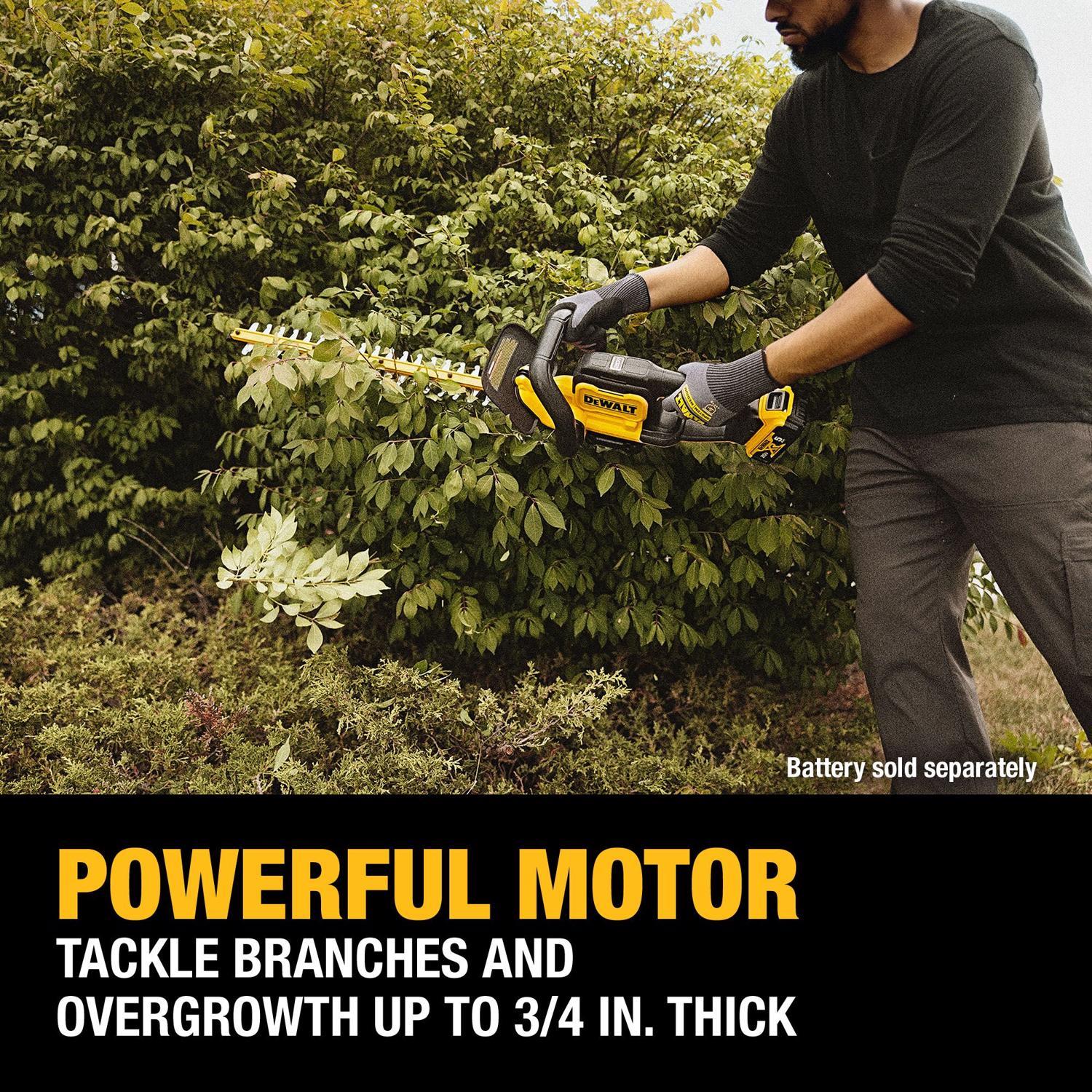 DeWalt 20V MAX 22" Cordless Hedge Trimmer (Tool Only) - Thumbnail 4