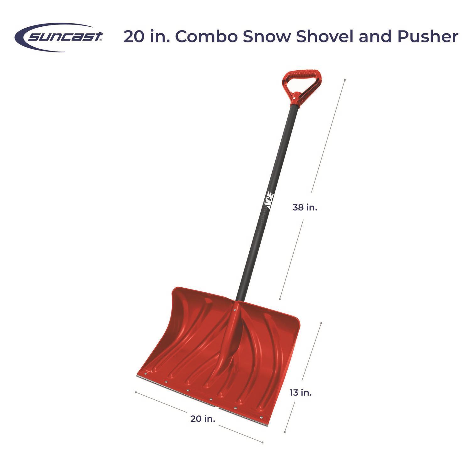 Suncast 20 in. W X 51 in. L Poly Snow Shovel Mfr# SCA27006PK - Ace