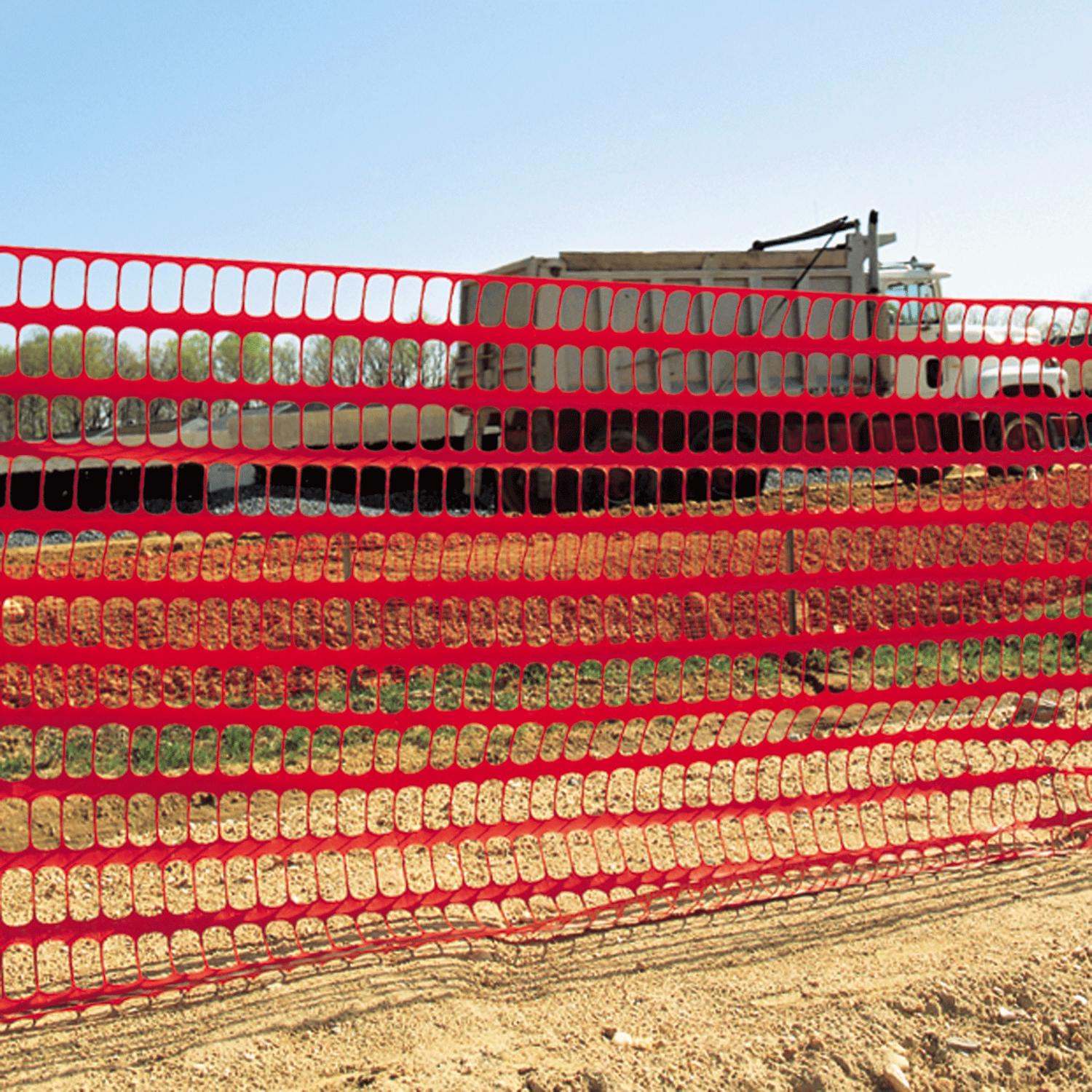 Tenax 4 ft. H X 100 ft. L Polyethylene Guardian Warning Barrier